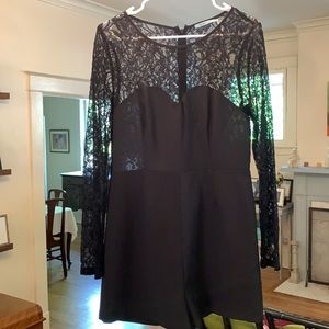 Urban Outfitters Kimchi Blue black lace romper